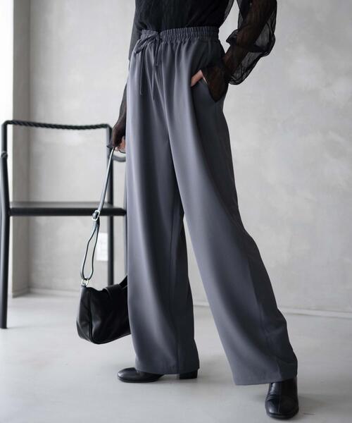 WEGO（ウィゴー）の「WEGO/カラーイージーパンツ（スウェットパンツ・レディース・ブラウン/ダークグレー/アイボリー/ブラック・MEDIUM/SMALL）」の9枚目の写真