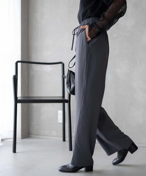 WEGO（ウィゴー）の「WEGO/カラーイージーパンツ（スウェットパンツ・レディース・ブラウン/ダークグレー/アイボリー/ブラック・MEDIUM/SMALL）」の10枚目の写真