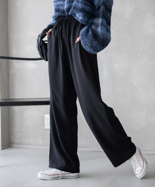 WEGO（ウィゴー）の「WEGO/カラーイージーパンツ（スウェットパンツ・レディース・ブラウン/ダークグレー/アイボリー/ブラック・MEDIUM/SMALL）」の7枚目の写真