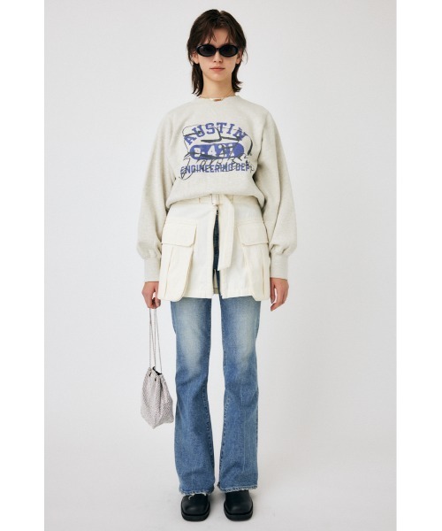 MOUSSY（マウジー）の「LAYERED CARGO ミニスカート（スカート・レディース・オフホワイト・2/1）」の2枚目の写真