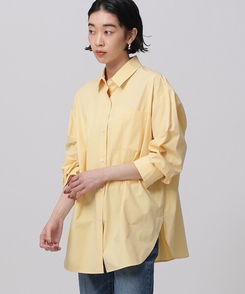 GALLEST（ギャレスト）の「ビッグフォルムシャツ（シャツ/ブラウス・レディース・ホワイト系/ブルー系その他4/ライトブルー/イエロー系その他/グリーン系その他4・38/34）」の5枚目の写真