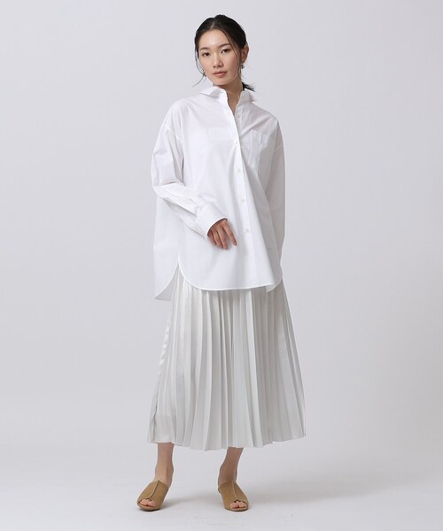 GALLEST（ギャレスト）の「ビッグフォルムシャツ（シャツ/ブラウス・レディース・ホワイト系/ブルー系その他4/ライトブルー/イエロー系その他/グリーン系その他4・38/34）」の10枚目の写真