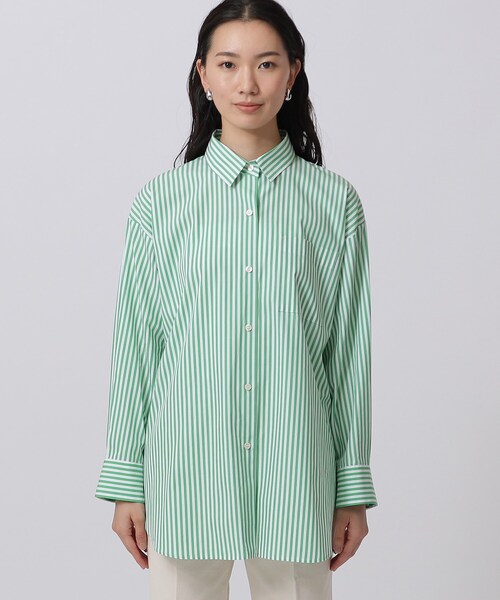 GALLEST（ギャレスト）の「ビッグフォルムシャツ（シャツ/ブラウス・レディース・ホワイト系/ブルー系その他4/ライトブルー/イエロー系その他/グリーン系その他4・38/34）」の11枚目の写真