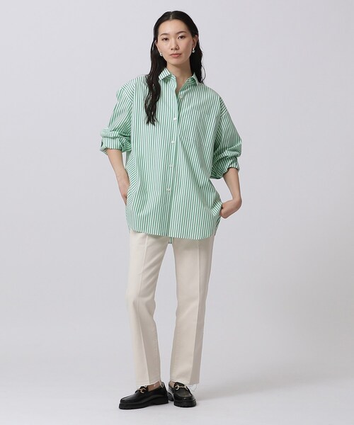 GALLEST（ギャレスト）の「ビッグフォルムシャツ（シャツ/ブラウス・レディース・ホワイト系/ブルー系その他4/ライトブルー/イエロー系その他/グリーン系その他4・38/34）」の8枚目の写真