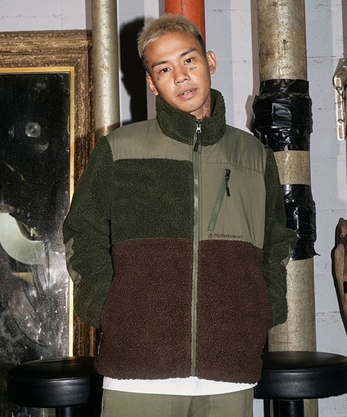 RICHARDSON（リチャードソン）の「【Richardson/リチャードソン】 Panel Fleese Jacket パネルフリースジャケット（その他アウター・メンズ・オリーブ・S/XL/L/M）」の5枚目の写真