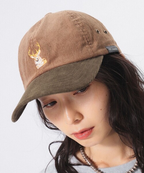 BEAMS BOY（ビームスボーイ）の「【別注】Columbia / Corduroy Cap（キャップ・レディース・ブラウン・X-SMALL）」の2枚目の写真