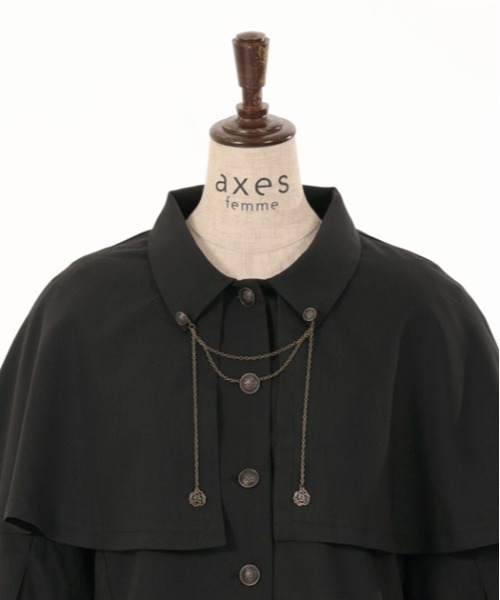 axes femme（アクシーズファム）の「チェーン付ケープジャケット
