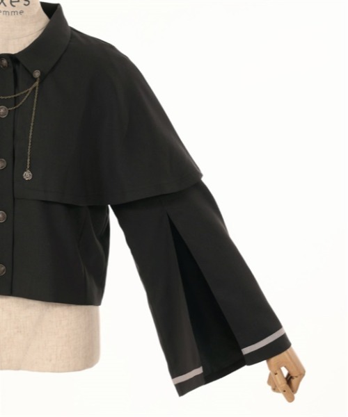 axes femme（アクシーズファム）の「チェーン付ケープジャケット（その他アウター・レディース・ブラック/ベージュ/ネイビー・FREE）」の15枚目の写真