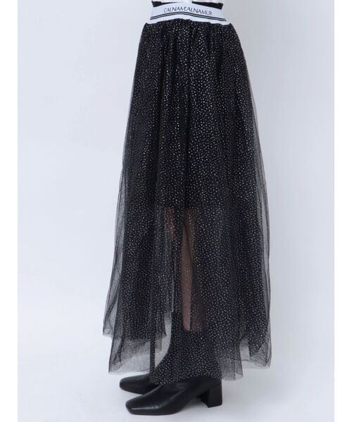 CALNAMUR(カルナムール)の「JUST DOスウェットチュールスカート(スカート・レディース・ホワイト/ブラック・FREE)」の18枚目の写真