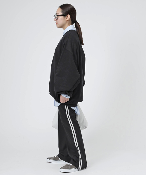 PRE_（プレ）の「【PRE_/プレ】ビッグスリーブスウェットプルオーバー（Tシャツ/カットソー・レディース・ブラック・FREE）」の18枚目の写真