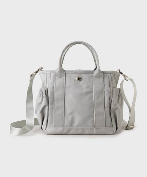 OPAQUE.CLIP（オペークドットクリップ）の「◆【軽量/撥水/2WAY】マルチポケットミニトートバッグ（トートバッグ・レディース・ブラック/ライトベージュ/グレー・00）」の2枚目の写真