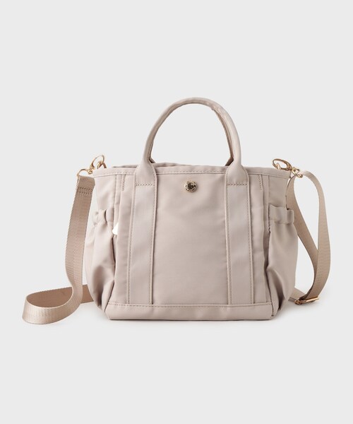 OPAQUE.CLIP（オペークドットクリップ）の「◆【軽量/撥水/2WAY】マルチポケットミニトートバッグ（トートバッグ・レディース・ブラック/ライトベージュ/グレー・00）」の3枚目の写真