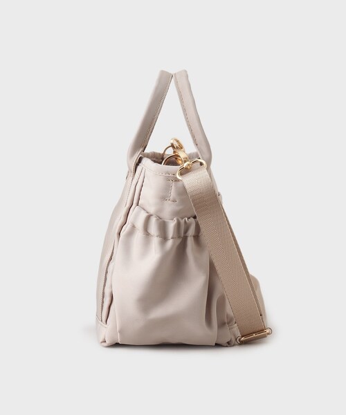 OPAQUE.CLIP（オペークドットクリップ）の「◆【軽量/撥水/2WAY】マルチポケットミニトートバッグ（トートバッグ・レディース・ブラック/ライトベージュ/グレー・00）」の6枚目の写真