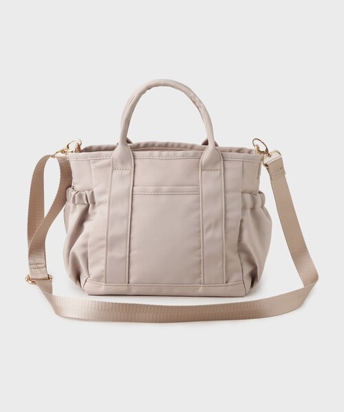 OPAQUE.CLIP（オペークドットクリップ）の「◆【軽量/撥水/2WAY】マルチポケットミニトートバッグ（トートバッグ・レディース・ブラック/ライトベージュ/グレー・00）」の7枚目の写真