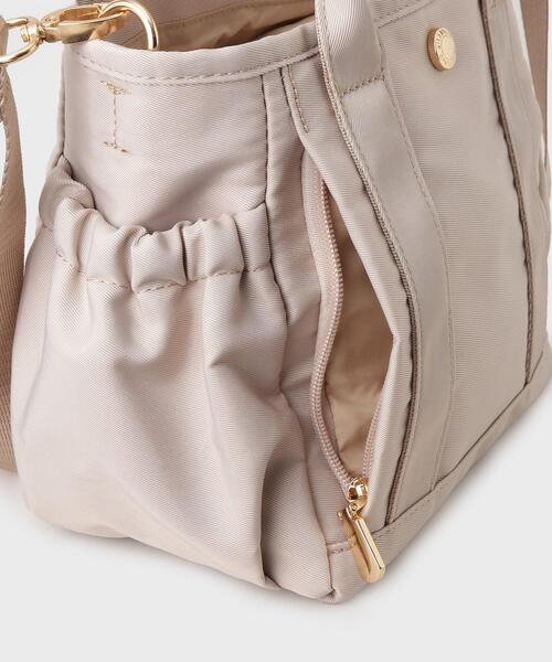 OPAQUE.CLIP（オペークドットクリップ）の「◆【軽量/撥水/2WAY】マルチポケットミニトートバッグ（トートバッグ・レディース・ブラック/ライトベージュ/グレー・00）」の13枚目の写真