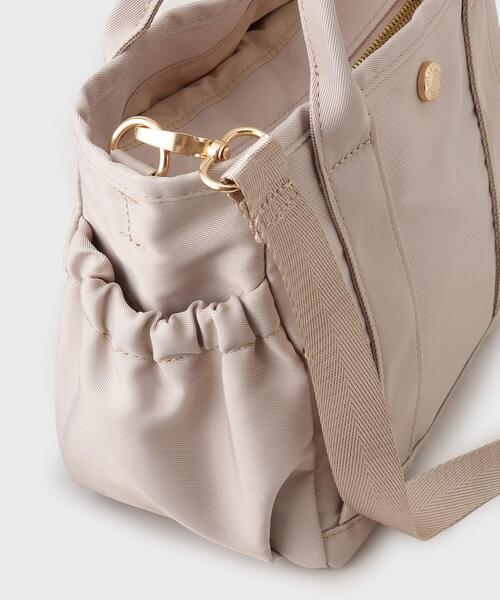 OPAQUE.CLIP（オペークドットクリップ）の「◆【軽量/撥水/2WAY】マルチポケットミニトートバッグ（トートバッグ・レディース・ブラック/ライトベージュ/グレー・00）」の14枚目の写真