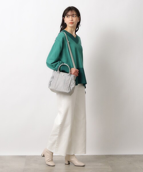 OPAQUE.CLIP（オペークドットクリップ）の「◆【軽量/撥水/2WAY】マルチポケットミニトートバッグ（トートバッグ・レディース・ブラック/ライトベージュ/グレー・00）」の18枚目の写真