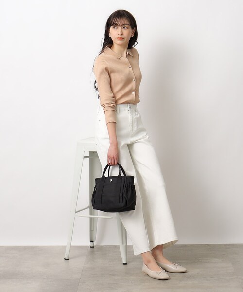 OPAQUE.CLIP（オペークドットクリップ）の「◆【軽量/撥水/2WAY】マルチポケットミニトートバッグ（トートバッグ・レディース・ブラック/ライトベージュ/グレー・00）」の19枚目の写真