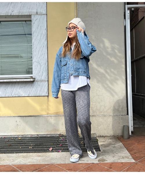 anap mimpi(アナップミンピ)の「切替 BIG ポケット デニム ジャケット(デニムジャケット・レディース・ライトブルー・FREE)」の18枚目の写真