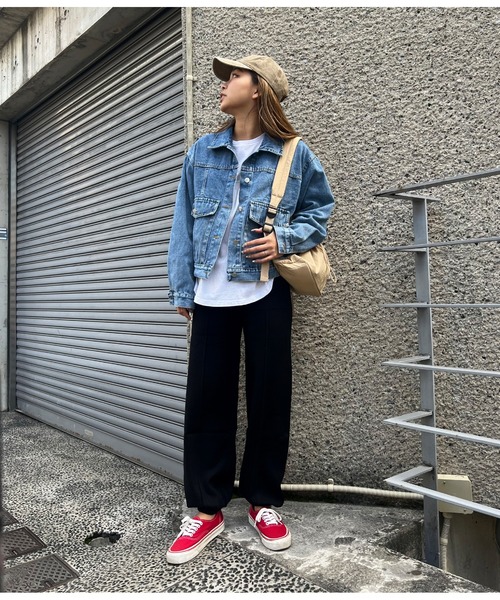 anap mimpi(アナップミンピ)の「切替 BIG ポケット デニム ジャケット(デニムジャケット・レディース・ライトブルー・FREE)」の20枚目の写真