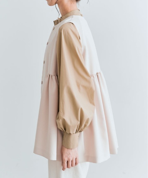 kirakiraShop（キラキラショップ）の「2way ボウタイ タック ブラウス（シャツ/ブラウス・レディース・スカイブルー/ブラック/ネイビー/オフホワイト/ライトグレー/ベージュ・M/L）」の15枚目の写真