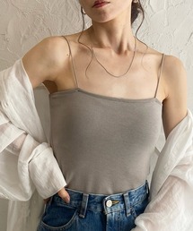 ベアトップブラカップ付きキャミソールトップス