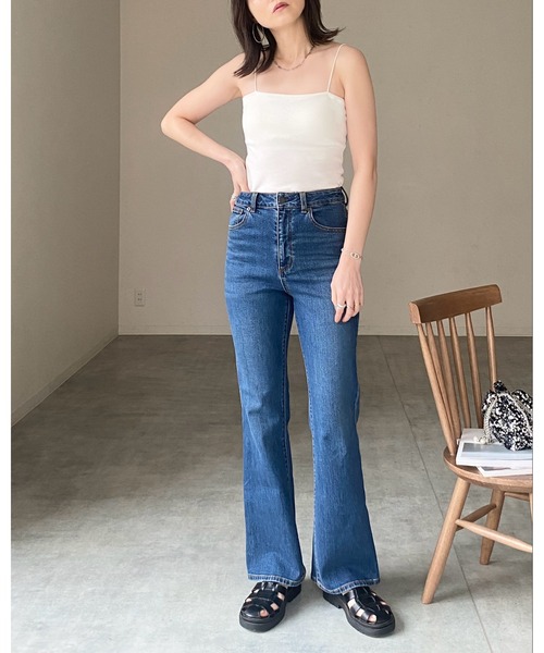 She's Closet(シーズクローゼット)の「ベアトップブラカップ付きキャミソールトップス(キャミソール・レディース・アイボリー/ブラック/オフホワイト/グリーン/チャコール/サンドベージュ・FREE)」の21枚目の写真