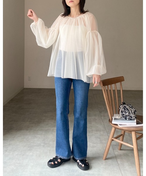 She's Closet(シーズクローゼット)の「ベアトップブラカップ付きキャミソールトップス(キャミソール・レディース・アイボリー/ブラック/オフホワイト/グリーン/チャコール/サンドベージュ・FREE)」の22枚目の写真