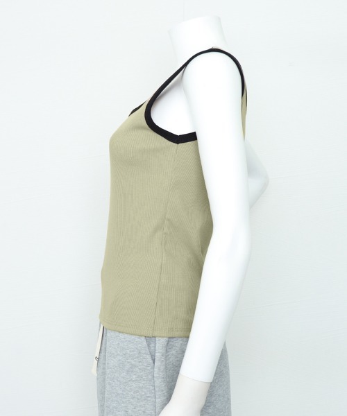 Miniministore（ミニミニストア）の「タンクトップ スクエアネック 韓国 夏服（タンクトップ・レディース・ダークブラウン/ホワイト/カーキ/アイボリー/ブラウン/ブラック/チャコールグレー/グレー/グリーン・M/L）」の20枚目の写真