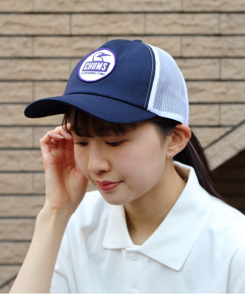 CHUMS(チャムス)の「CHUMS/チャムス ブービーフェイス メッシュキャップ BOOBY FACE MESH CAP(キャップ・メンズ・ネイビー/レッド/ブラック・FREE)」の1枚目の写真