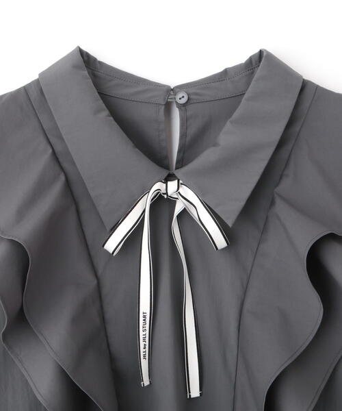 JILL by JILL STUART(ジルバイジルスチュアート)の「◇リボンツキラッフルブラウス(シャツ/ブラウス・レディース・グレー系その他/ホワイト・FREE)」の11枚目の写真