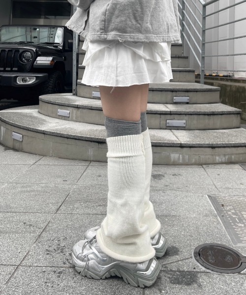 Never mind the XU / Chikashitsu+（ネバーマインド ザ エックスユー / チカシツプラス）の「【nmtc+】frill mini skirt / 【エヌエムティーシープラス】フリルミニスカート（スカート・レディース・アイボリー/ブラック/グレー・ONE SIZE）」の21枚目の写真