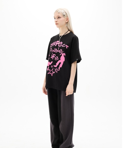 LUVISTRUE(ラヴイズトゥルー)の「DN BOARD TEE(Tシャツ/カットソー・レディース・ブラック/ホワイト・FREE)」の10枚目の写真