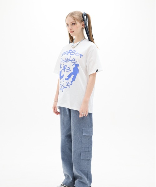 LUVISTRUE(ラヴイズトゥルー)の「DN BOARD TEE(Tシャツ/カットソー・レディース・ブラック/ホワイト・FREE)」の5枚目の写真