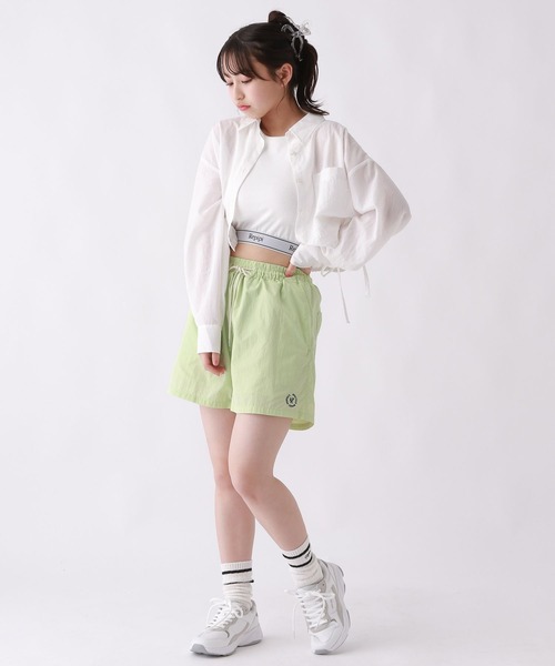 repipi armario（レピピ アルマリオ）の「スソドロストショートシャツ（シャツ/ブラウス・キッズ・ブルー/ピンク/ホワイト・MEDIUM/SMALL/LARGE）」の4枚目の写真