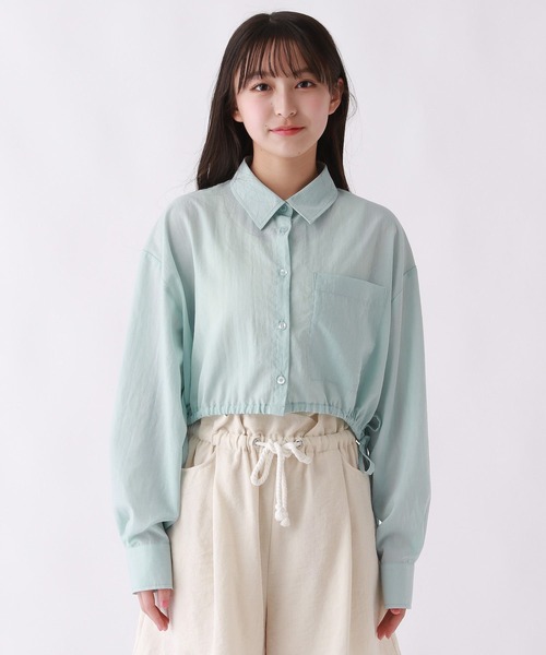 repipi armario（レピピ アルマリオ）の「スソドロストショートシャツ（シャツ/ブラウス・キッズ・ブルー/ピンク/ホワイト・MEDIUM/SMALL/LARGE）」の9枚目の写真