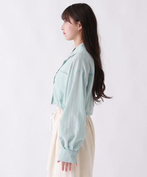 repipi armario（レピピ アルマリオ）の「スソドロストショートシャツ（シャツ/ブラウス・キッズ・ブルー/ピンク/ホワイト・MEDIUM/SMALL/LARGE）」の10枚目の写真