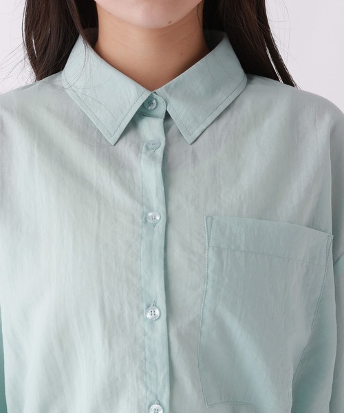 repipi armario（レピピ アルマリオ）の「スソドロストショートシャツ（シャツ/ブラウス・キッズ・ブルー/ピンク/ホワイト・MEDIUM/SMALL/LARGE）」の12枚目の写真