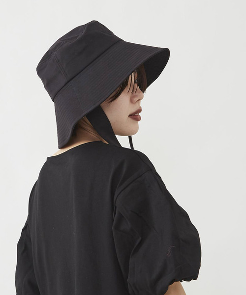 CONVERSE TOKYO（コンバーストウキョウ）の「WIDE BRIM HAT（ハット・レディース・アイボリー/ブラック・FREE）」の2枚目の写真