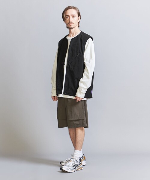 koti BEAUTY&YOUTH(コティ ビューティアンドユース)の「<koti BEAUTY&YOUTH> W/ナイロン ノーカラー ベスト(ベスト・メンズ・ブラック/ベージュ・M/L/S)」の6枚目の写真