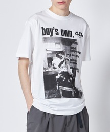 Tシャツ・カットソー TOGA VIRILIS Print T-shirt ISSUE ONE BOY'S OWN SP(BLACK) TOGA VIRILIS(トーガ ビリリース)のPrint T-shirt ISSUE ONE
