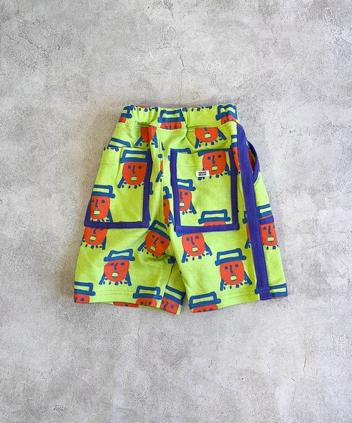 HOGAN RANCH WEAR（ホーガンランチウエア）の「ミニウラケソウガラショートパンツ（80～130cm）（その他パンツ・キッズ・グレー/ライム/マルチ・90/100/110/120/80/95/130）」の2枚目の写真