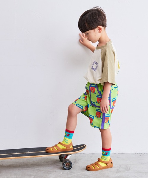 HOGAN RANCH WEAR（ホーガンランチウエア）の「ミニウラケソウガラショートパンツ（80～130cm）（その他パンツ・キッズ・グレー/ライム/マルチ・90/100/110/120/80/95/130）」の16枚目の写真