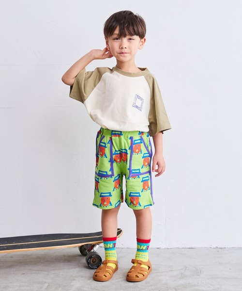 HOGAN RANCH WEAR（ホーガンランチウエア）の「ミニウラケソウガラショートパンツ（80～130cm）（その他パンツ・キッズ・グレー/ライム/マルチ・90/100/110/120/80/95/130）」の17枚目の写真
