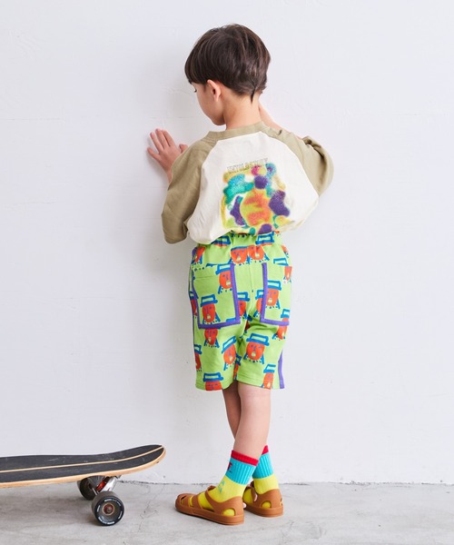 HOGAN RANCH WEAR（ホーガンランチウエア）の「ミニウラケソウガラショートパンツ（80～130cm）（その他パンツ・キッズ・グレー/ライム/マルチ・90/100/110/120/80/95/130）」の18枚目の写真