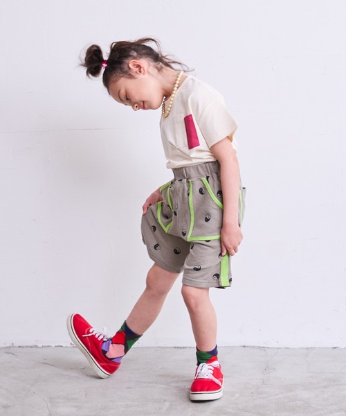 HOGAN RANCH WEAR（ホーガンランチウエア）の「ミニウラケソウガラショートパンツ（80～130cm）（その他パンツ・キッズ・グレー/ライム/マルチ・90/100/110/120/80/95/130）」の12枚目の写真