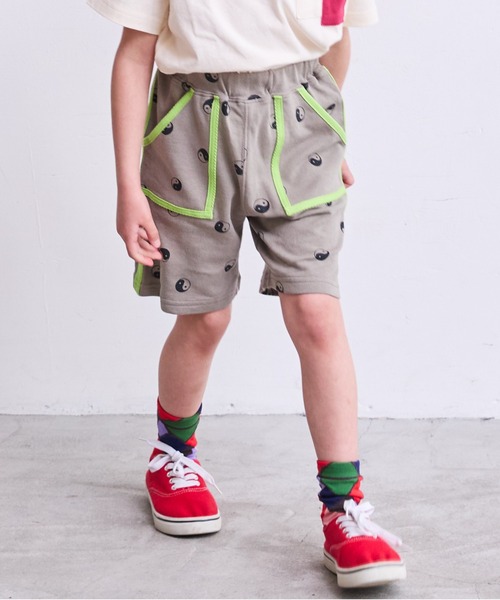 HOGAN RANCH WEAR（ホーガンランチウエア）の「ミニウラケソウガラショートパンツ（80～130cm）（その他パンツ・キッズ・グレー/ライム/マルチ・90/100/110/120/80/95/130）」の9枚目の写真