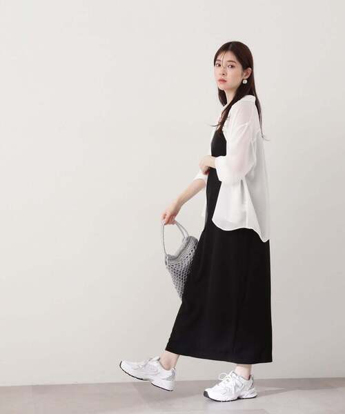 PROPORTION BODY DRESSING（プロポーションボディドレッシング）の「ナローキャミジャンスカ / 1214140401（ワンピース・レディース・ブラック系その他/オフホワイト/ブラック・SMALL/MEDIUM）」の6枚目の写真