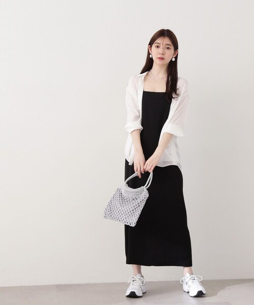 PROPORTION BODY DRESSING（プロポーションボディドレッシング）の「ナローキャミジャンスカ / 1214140401（ワンピース・レディース・ブラック系その他/オフホワイト/ブラック・SMALL/MEDIUM）」の7枚目の写真