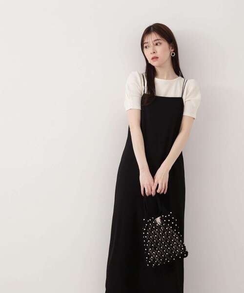 PROPORTION BODY DRESSING（プロポーションボディドレッシング）の「ナローキャミジャンスカ / 1214140401（ワンピース・レディース・ブラック系その他/オフホワイト/ブラック・SMALL/MEDIUM）」の11枚目の写真